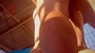 regina noir's steamy poolside suck and fuck session