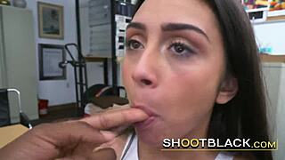 i'm a big mouth teen who loves talking while gagging on this big cock in my mouth.