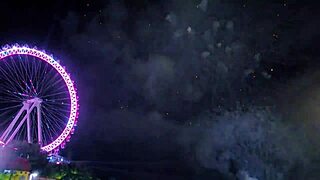 Tattooed Teen Doll Exhibits Pussy In Public On New Year's Eve