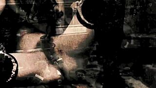 Vintage British Nurse In Hospital With Antique Lantern And Taboo Interracial Elements.