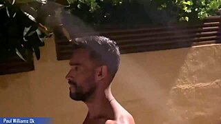 Feel the thrill of this hot muscle guy walking naked in Barcelona