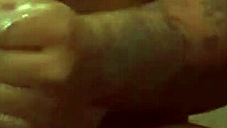 creamy masturbation with big black cock