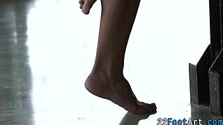 Fetish babes give footjobs with cum