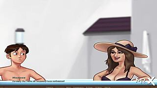 I'm So Excited For This Summertimesaga Jacuzzi Breast Massage Scene E3 75 With Teen And Milf