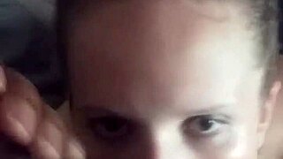 Lena Starr Gets Cum on Face and Licks Balls