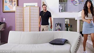 filthy asian babe elle lee MEETS UP with STEP BROTHER for ILLICIT SEX SESSION, LICKING and RIDING HARDCORE