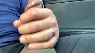 Big fat dick masturbation in the car?