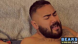 Hairy Bear And His Bottom Cub Have Wild Fun Fest