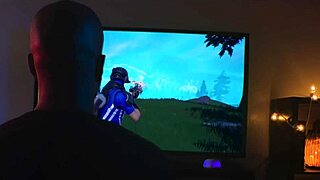 I won at fortnite and got fucked by a big booty bbw