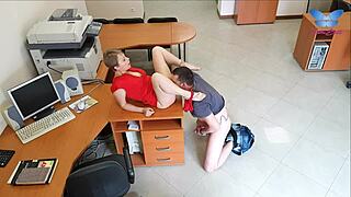 bend over, slutty secretary, let’s have hard office sex