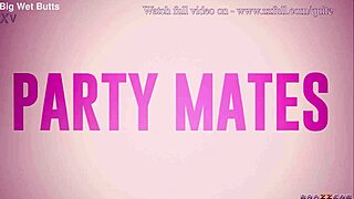 Party Mates Mina Von D and Holly Molly in a Wet Blowjob Threesome at the Brazzers Stream