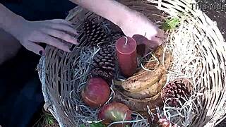 halloween night with big tits and small tits on display for voyeurs