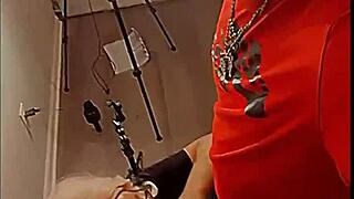 blonde barbie deepthroats monster bbc for cumshot 😈