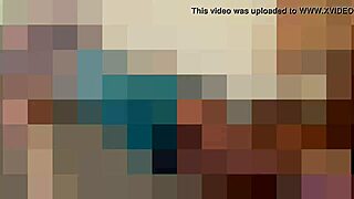 Brunette teen lifts skirt to play