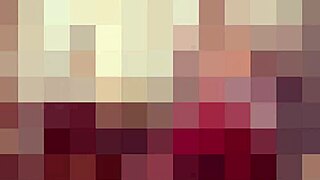 Brunette teen lifts skirt to play