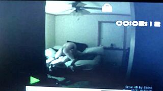 Young blonde bent over for hidden fuck