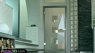 Euro girlfriend rides energetically