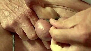 Mature gay man ties his cock and balls. The bdsm session builds intense pleasure.