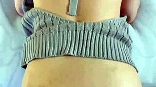 I fucked a japanese girl in doggystyle with new pullover and cumshot on her ass 😏