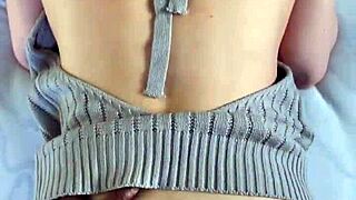 I fucked a japanese girl in doggystyle with new pullover and cumshot on her ass 😏