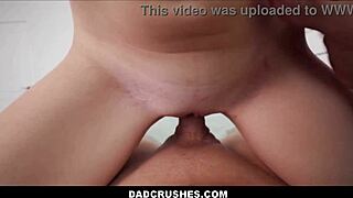 tiny blonde teen breezy bri crushes on stepdad jay rock while stepmom's away in pov scene