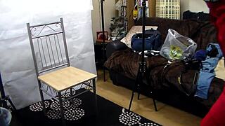 heels stockings and bondage in this video clip