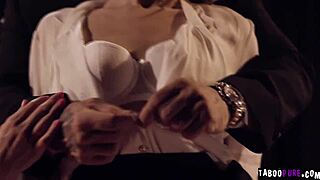 Secretary's fantasy: rough spanking and facial?