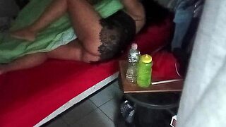 voyeur watches curvy mexican couple through security camera