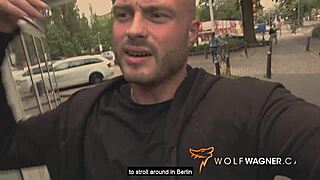 dirty priscilla gives pov blowjob in public german park, ending with huge cumshot in mouth