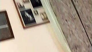 Hotwife Steffi Rainbow performs a seductive pussy dance while fucking passionately