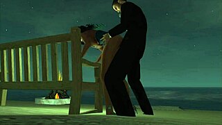 Sneak Quickie At Beach Party!