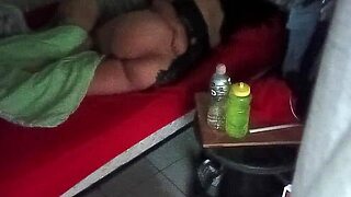 voyeur watches curvy mexican couple through security camera