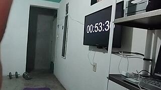 i enjoy my daily exercise routine with a friend.