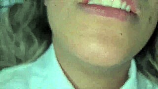 Mexican schoolgirl bent over, shaved and ready after class