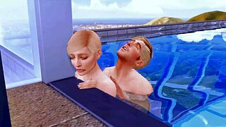 Lustful Barbie Margot seduces Rayan Ken for anal and pussy licking in Sims 4 hentai 😏