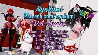 Futanari girl FUNS in ELEVATOR with cock sounds