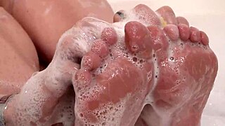 Madison Skye Soaps Up Her Dirty Feet!