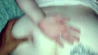 Rosie takes it from behind then gags on my dick until it spits cum.