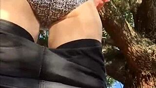 omg naughty slut flashing cute panties outside, so hottt!! 😍