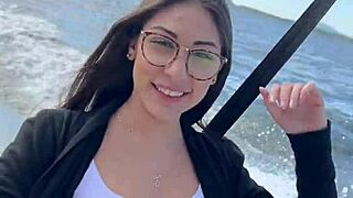 Melina Khalifa bends over in doggystyle, her clothes ripped by an old cuckold partner