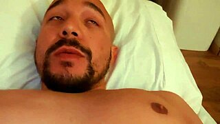 young woman masturbates alone in her comfortable bed