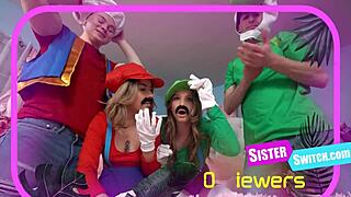 Mario Dudes Swap Stepsisters - Chanel Camryn Mazy Myers