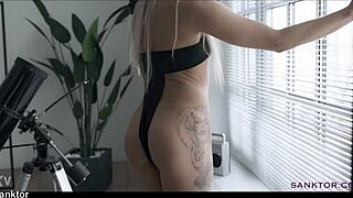 Sanktor 091 - Sinful Nun Masturbates While Smoking