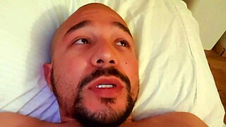 young woman masturbates alone in her comfortable bed