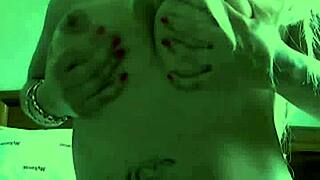 Engaging in a video call with an attractive blonde lady