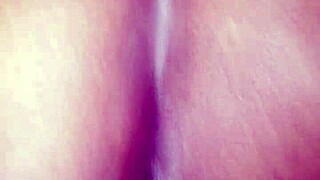 Ebony wife rides dick in POV. Her black pussy grips cock tightly.