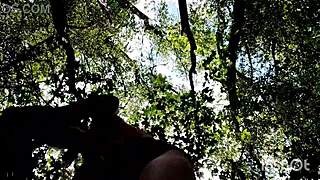 My girlfriend fucked by a stranger outdoors