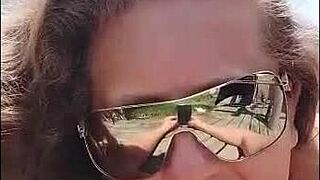 my slut says, 'sunbathing in duct tape bikini'