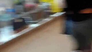 girlfriend sucks in shop bathroom 😏