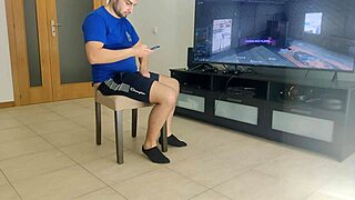 Milf Fucks Me Hard in Chair After Catching Me Masturbating!